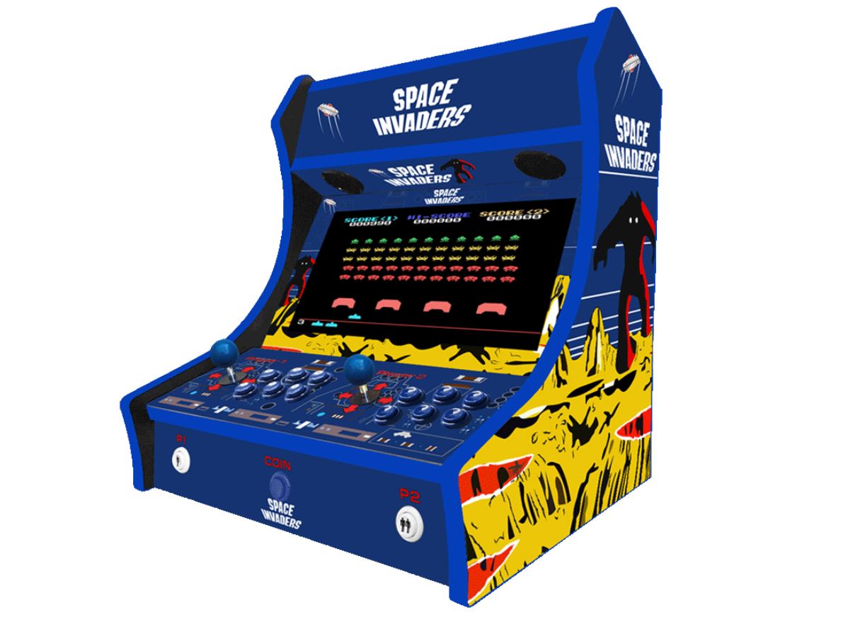 Bar Top Arcade Machine - Space Invaders Themed – Man Cave Essentials