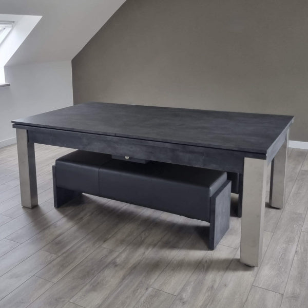 FMF Elixir Anthracite Slate Pool Dining Table – Man Cave Essentials