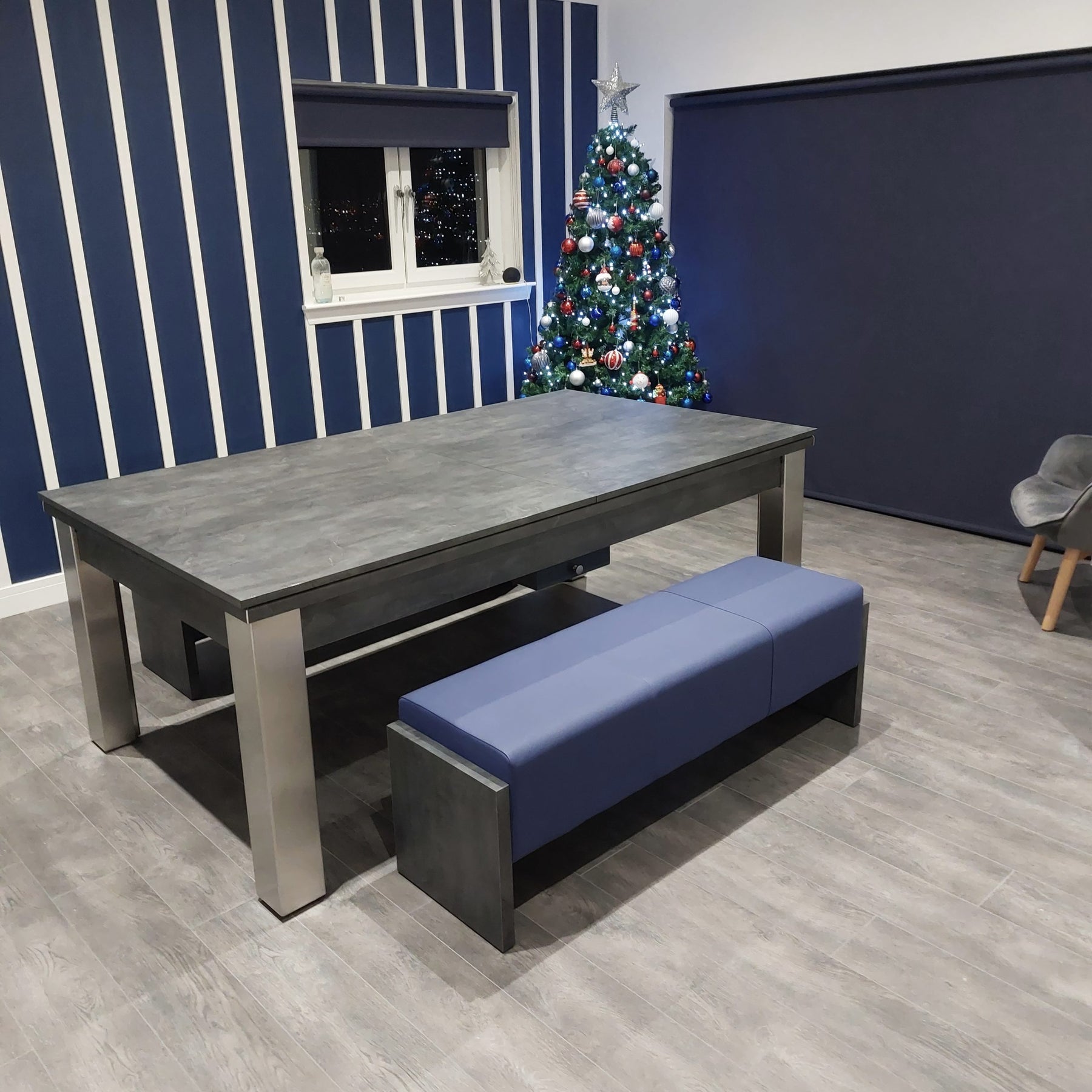 FMF Elixir Anthracite Slate Pool Dining Table – Man Cave Essentials