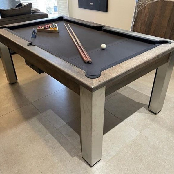 FMF Elixir Distressed Oak Pool Dining Table – Man Cave Essentials