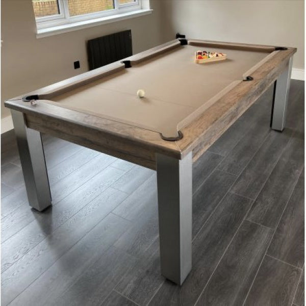 FMF Elixir Distressed Oak Pool Dining Table – Man Cave Essentials