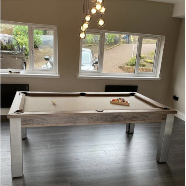 FMF Elixir Distressed Oak Pool Dining Table – Man Cave Essentials