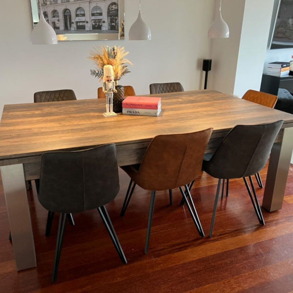 FMF Elixir Distressed Oak Pool Dining Table – Man Cave Essentials