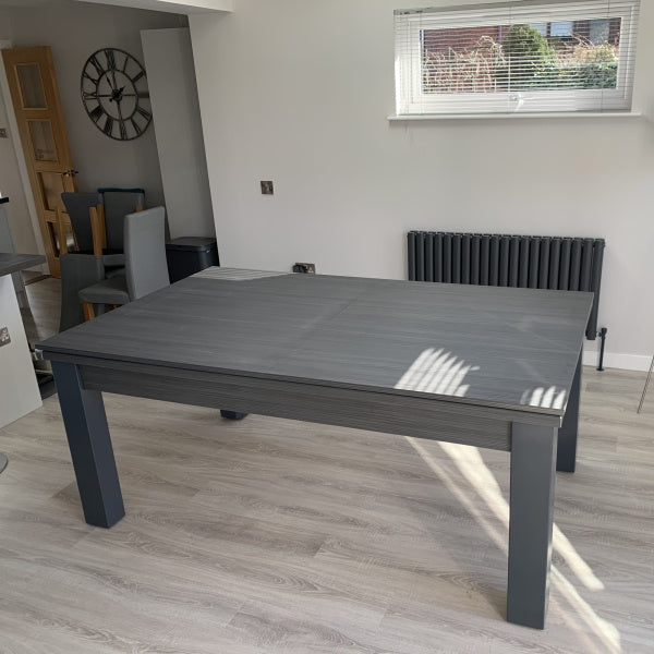 FMF Elixir Metallic Graphite Pool Dining Table – Man Cave Essentials