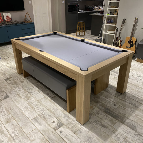 FMF Elixir Natural Oak Pool Dining Table – Man Cave Essentials