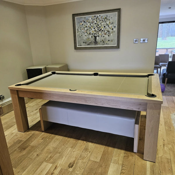 FMF Elixir Natural Oak Pool Dining Table – Man Cave Essentials
