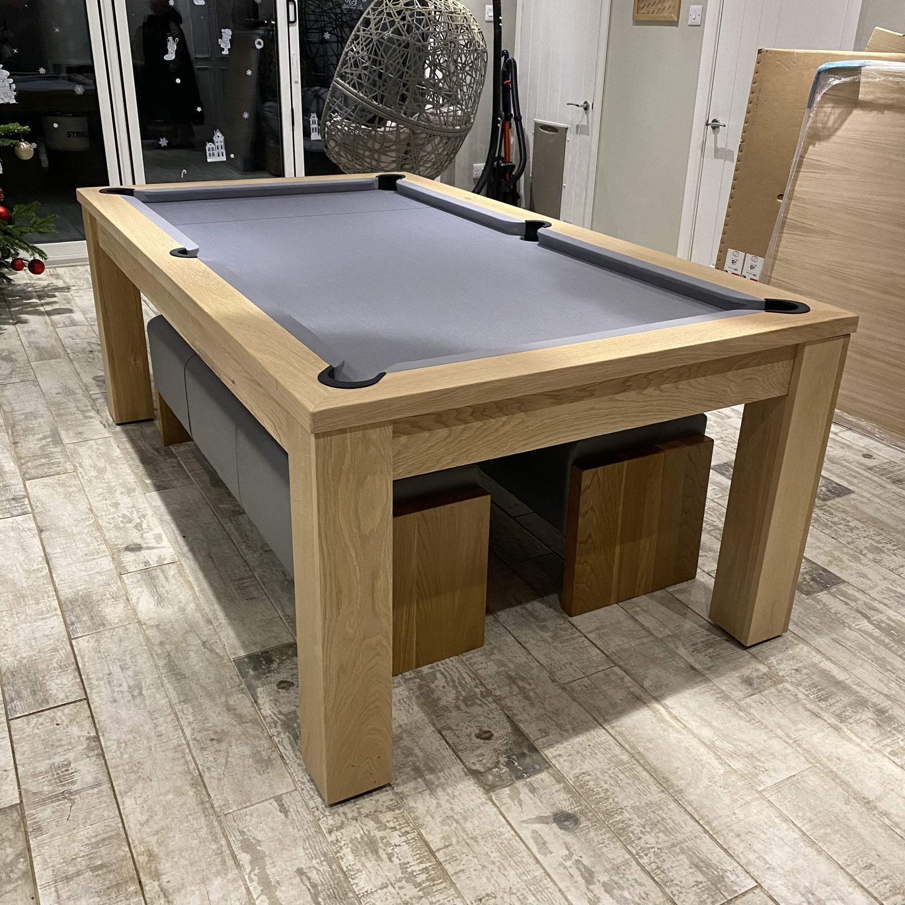 FMF Elixir Natural Oak Pool Dining Table – Man Cave Essentials