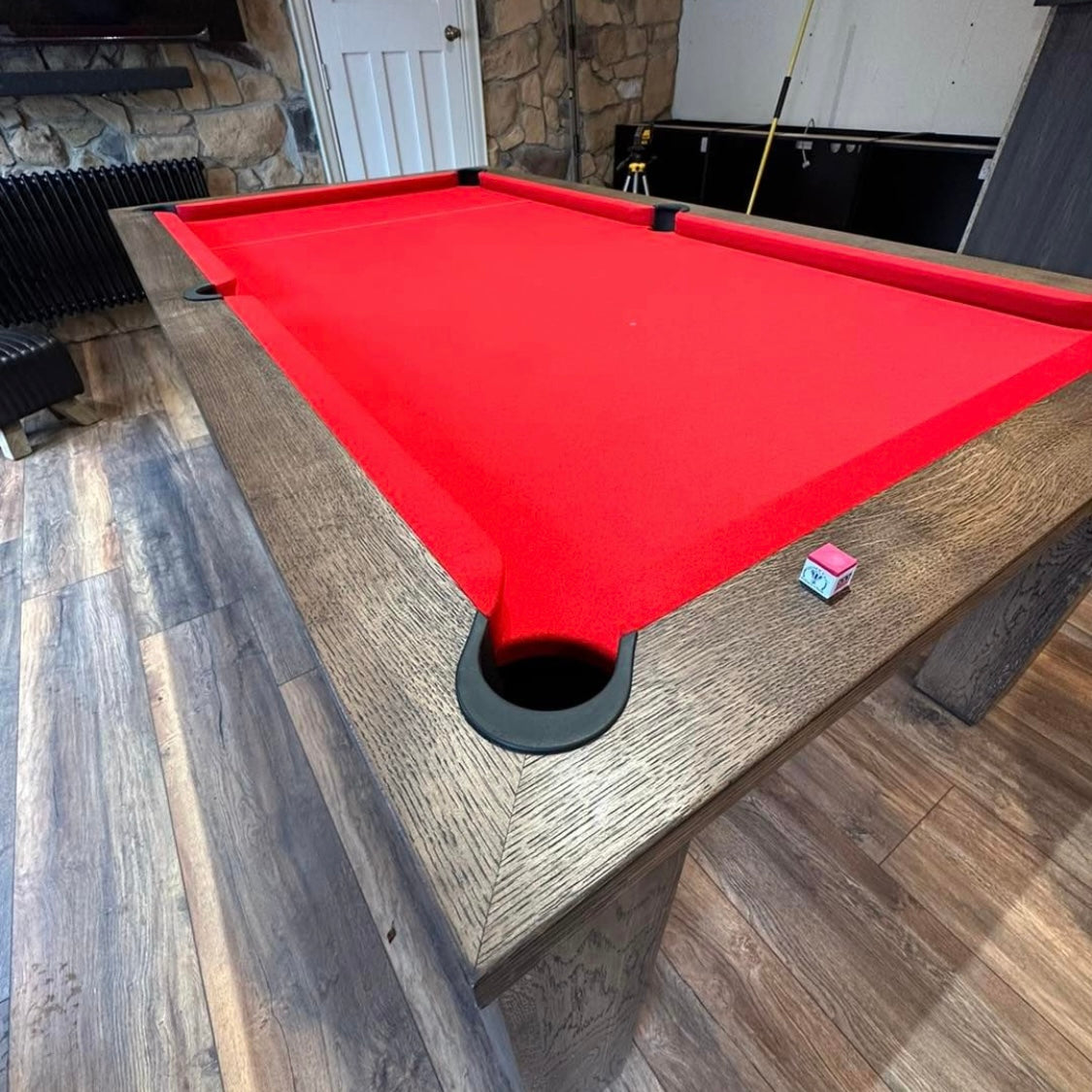 FMF Elixir Rustic Black Oak Pool Dining Table – Man Cave Essentials