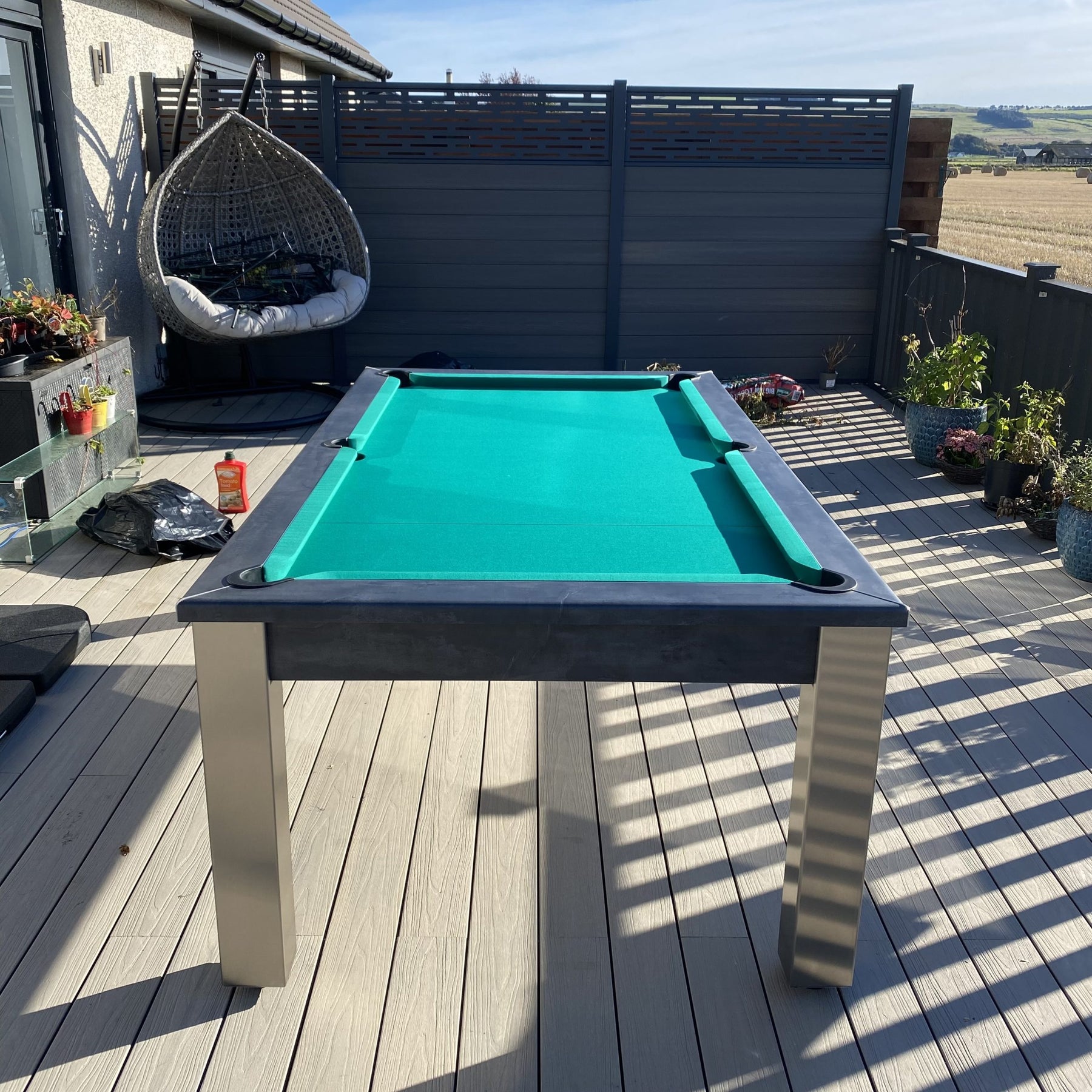 FMF Outdoor Elixir Slate Pool Dining Table – Man Cave Essentials