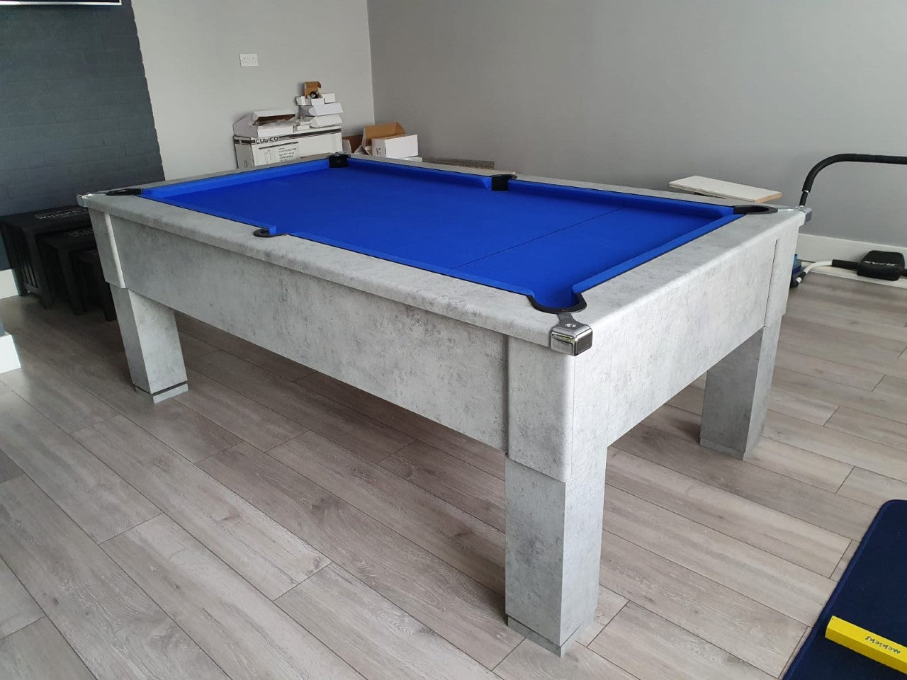 Geordie Pool Urban Grey Pool Table Square Legs – Man Cave Essentials