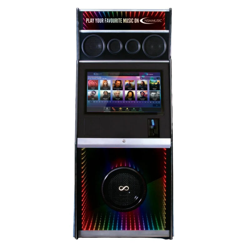 NSM Infinity Digital Freestanding Juke Box – Man Cave Essentials NSM Infinity Digital Freestanding Juke Box – Man Cave Essentials