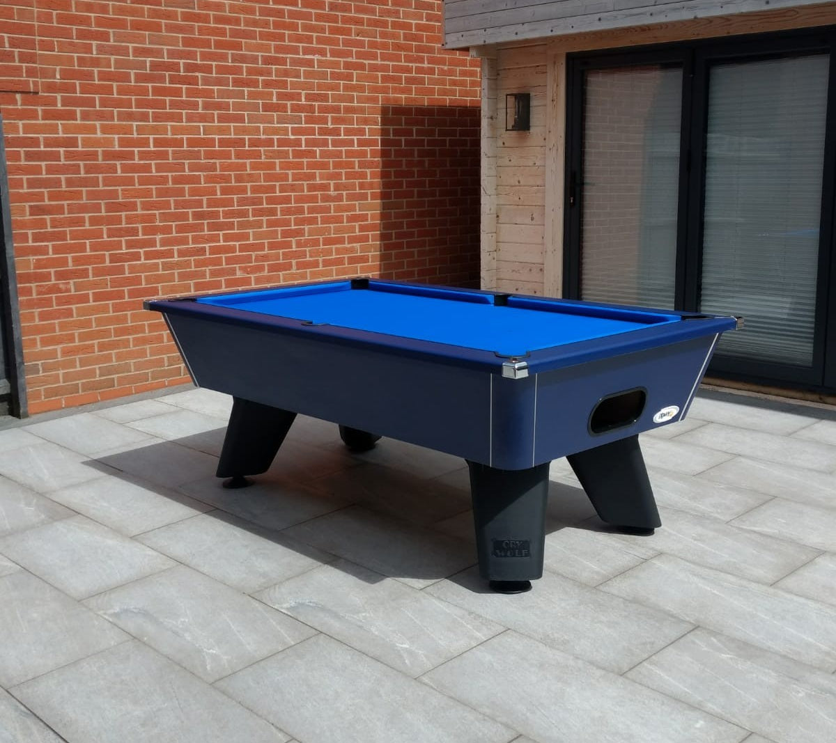 Outdoor Cry Wolf Midnight Blue Pool Table – Man Cave Essentials