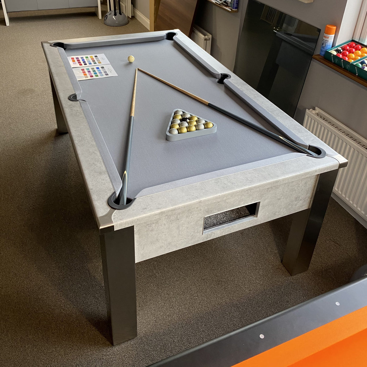 FMF Spirit Tournament Chicago Grey Pool Table – Man Cave Essentials