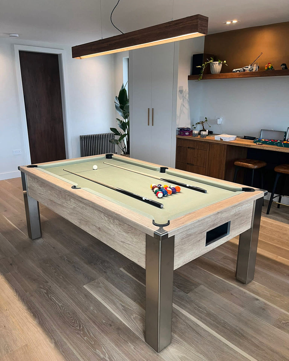 FMF Spirit Tournament Nebraska Oak Pool Table – Man Cave Essentials