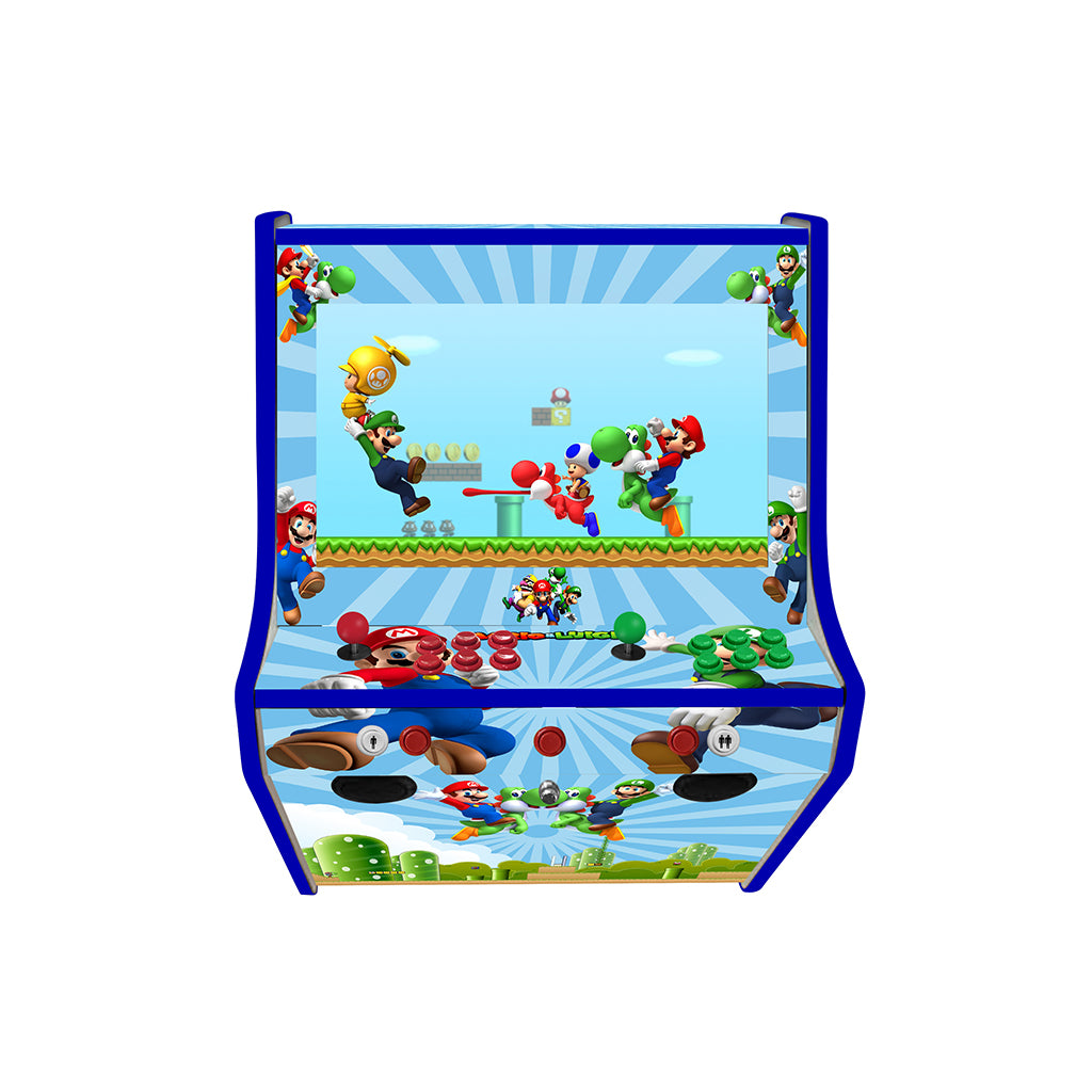 Wall Mounted Arcade Machine Mario & Luigi theme – Man Cave Essentials